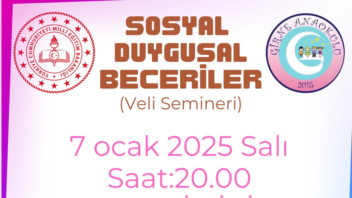 Sosyal ve Duygusal Beceriler Veli Semineri